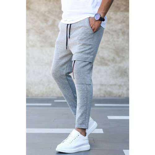 Madmext Gray Men's Tracksuit With Pocket 4834 Cene
