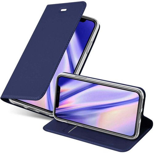 Cadorabo Ohi&amp;scaron;je, združljivo z Apple iPhone XS MAX v klasična temno modra - Za&amp;scaron;čitni ovitek z magnetnim zapiranjem, stoječo funkcijo in režo za kartice, (20558977) Slike