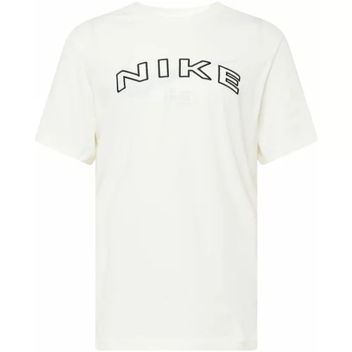Nike Sportswear Majica 'CLUB' svetlo bež / svetlo siva / črna