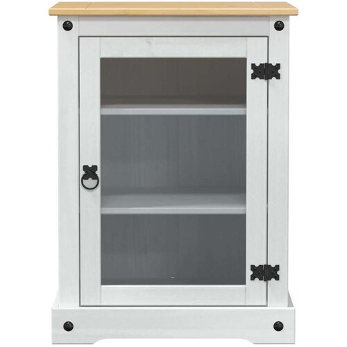  ormar Bijelo 60 x 50 x 82 cm Čvrsto borovo drvo - Bijelo Slike