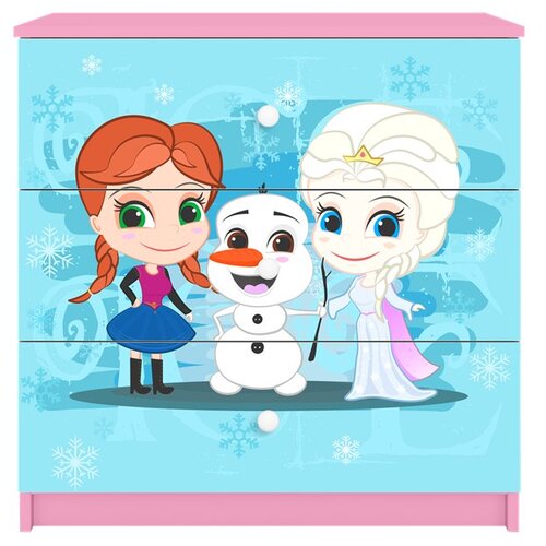 HAPPYKIDS Komoda Dreamy Frozen Rozičasta Cijene