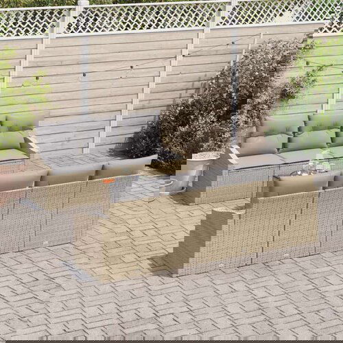  8-dijelni vrtni sofa set s jastucima bež poli ratan akacija Cijene