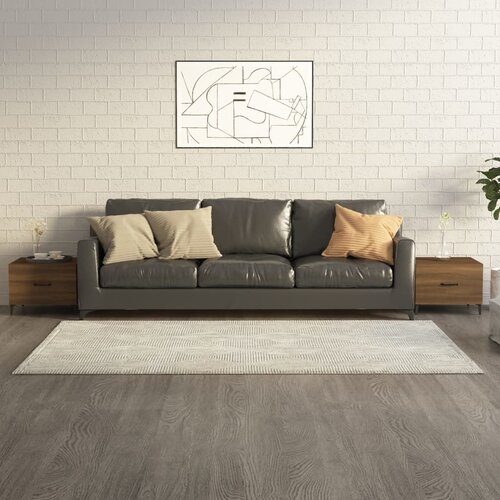 Furnova Klubska mizica s kovinskimi nogami 2 kosa 50x50x40 cm, (21914790) Slike