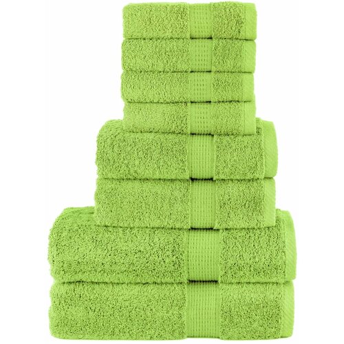 Furnova Komplet brisač iz bombaža 8-delni SOLUND zelena 600 gsm, (21916865) Slike