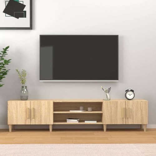 TV ormarić boja hrasta 180 x 31 5 x 40 cm od konstruiranog drva Cijene