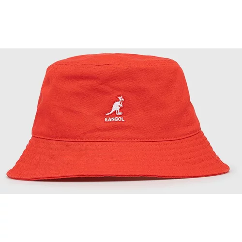 Kangol Pamučni šešir boja: crvena, pamučni