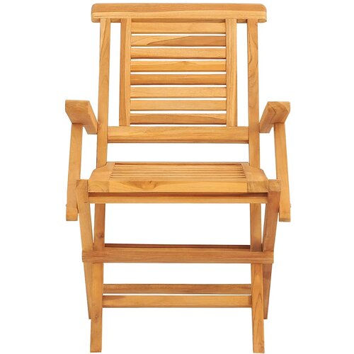  Sklopive vrtne stolice 4 kom 56x63x90 cm od masivne tikovine Slike