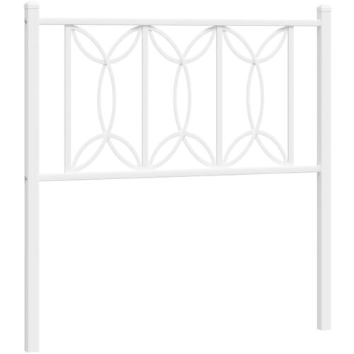 Maison Chic kovinsko posteljno vzglavje - vzglavna omarica - nočna omarica belo 90 cm, (21704579) Slike
