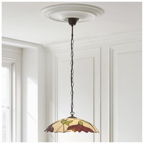 Endon 112246 - Luster na lancu Tiffany BOTANICA 1xE27/60W/230V, prečnik 45 cm Slike