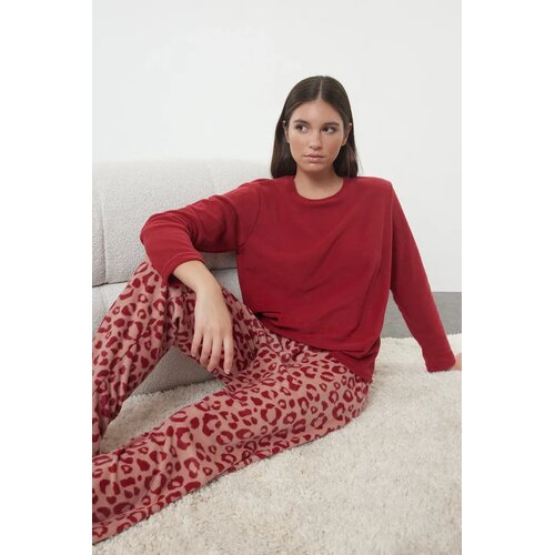 TRENDYOLMILLA Ženski set pidžame Thmaw25Pt00123, Crveni Cene