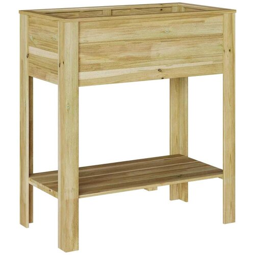  Visoki saksija Smeđa 85,5 x 46,5 x 96 cm Impregnirana borovina Slike