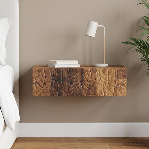 Stolna montirana na zid 87,5 x 34,5 x 17 cm Konstruirano drvo Slike