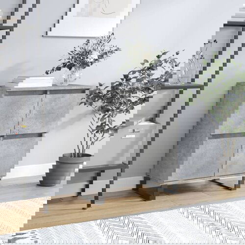The Living Store Komoda betonsko siva 60x35x70 cm inženirski les - Komoda, (21662421) Cene