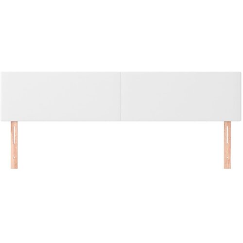  Uzglavlja bijela 200x5x78/88 cm od umjetne kože Slike