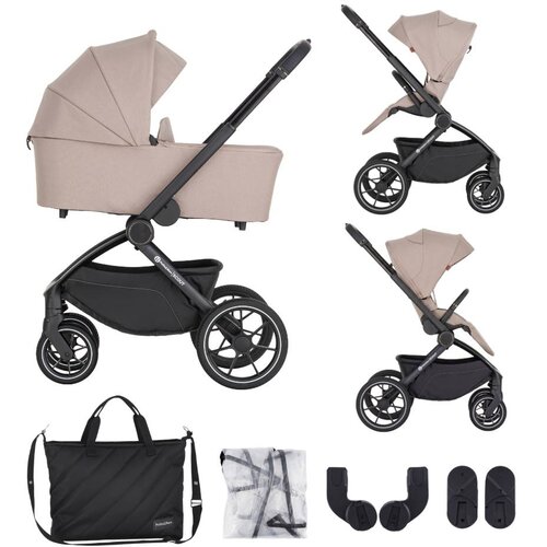 Petite&Mars Scout kolica 2u1, Cappuccino/Cream Cene