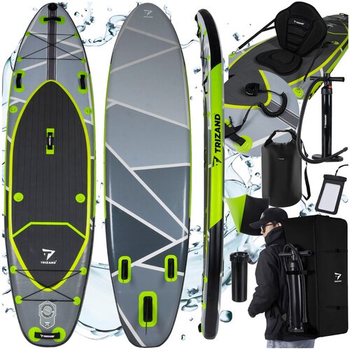 SUP daska za veslanje 350 cm sa dodacima 25259 - zeleno/sivo/crna Cijene