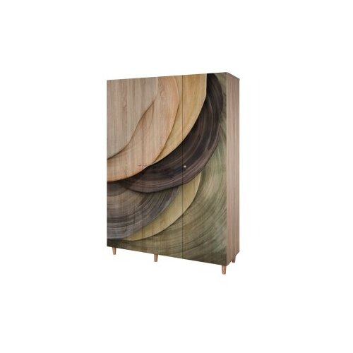 Woody Fashion Ormar Lena 3 135x192x52cm Hrast Slike