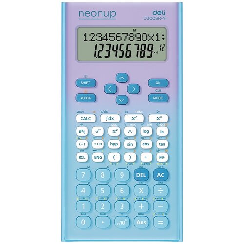 Deli matematički kalkulator ED300SR-N, neonski, ljubičasti Slike
