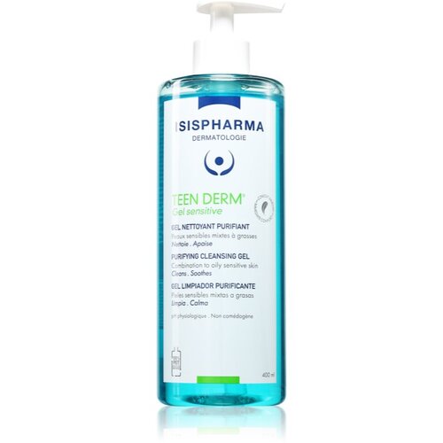 Isis Pharma Teen Derm Gel Sensitive gel za či&scaron;ćenje za osjetljivo lice sklono aknama 400 ml Cijene