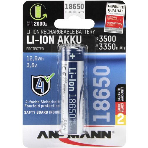 Ansmann Li-Ion 18650 3500mAh 3,6V Akku 12,6Wh 1307-0001 Cijene