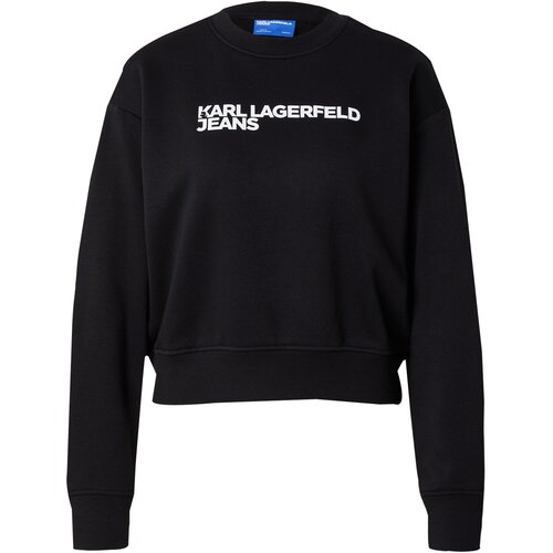 Karl Lagerfeld jeans Majica 'ESSENTIAL' črna / bela Cene