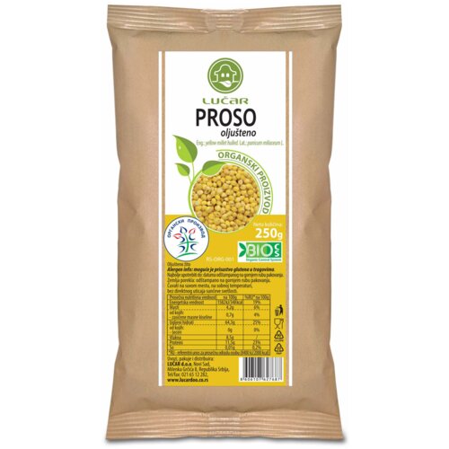 Lucar LUČAR proso oljušteni organski 250g Cene