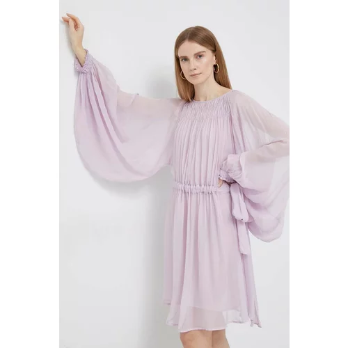 Emporio Armani Obleka vijolična barva