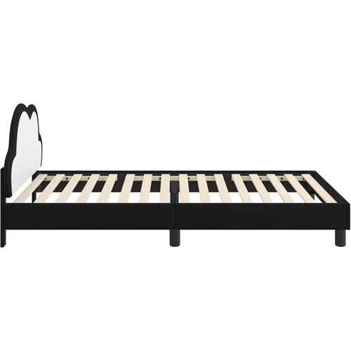  Krevetna konstrukcija s uzglavljem Crna 90 x 200 cm PU Slike