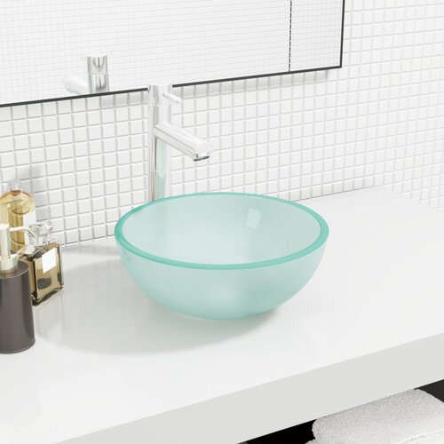 vidaXL Umivaonik od kaljenog stakla 30 x 12 cm Matirana Cijene