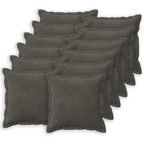  Presvlaka za jastuk 12 pcs HOUTEN Tamnosiva 50 x 50 cm Bar&amp;scaron;un - Tamnosiva 50 x 50 cm 12 Slike