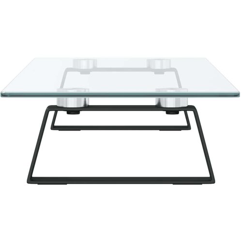  Za monitor crni 60x20x8 cm kaljeno staklo i metal Slike
