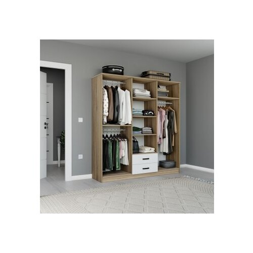 Hanah home ormar braon - bele boje yaman 1600 75 Slike
