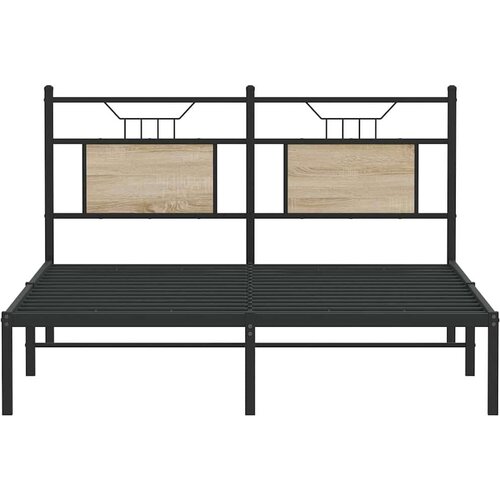 VidaXL okvir kreveta bez madraca boja hrasta sonome 140x190 cm drveni Slike