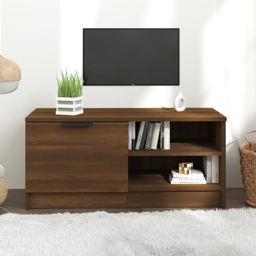 vidaXL TV omarica rjavi hrast 80x35x36,5 cm konstruiran les Cene