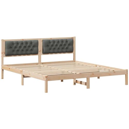  Okvir za krevet Tamno siva 160 x 200 cm tkanina Slike