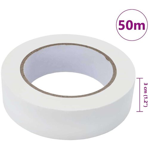 VidaXL Trake za maskiranje slikara 12 pcs Bijelo 30mm x 50m Papir Slike