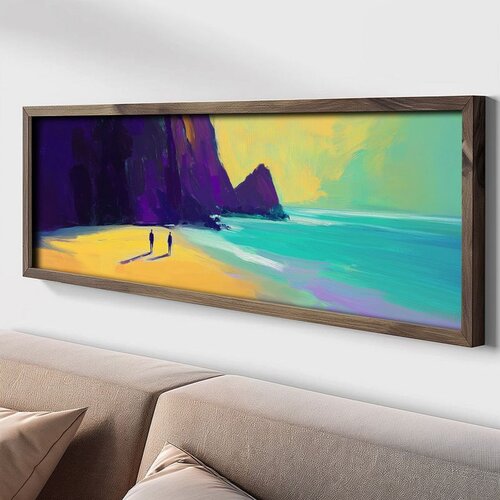 WALLXPERT LAC004-150 Multicolor Decorative Framed MDF Painting Cene