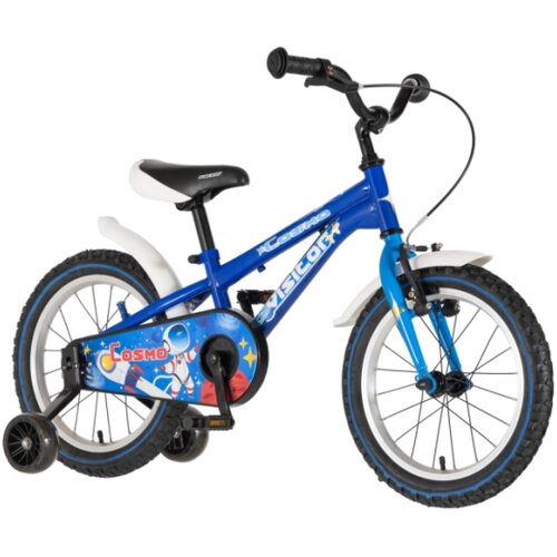 Visitor Bicikl kids cosmo 16" 9" v-brake kontra 105-125cm (16") plavi Cene