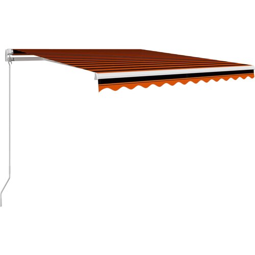 Maison Chic Ročno zložljiva tenda - Senčniki 300x250 cm oranžna in rjava, (22041377) Cene
