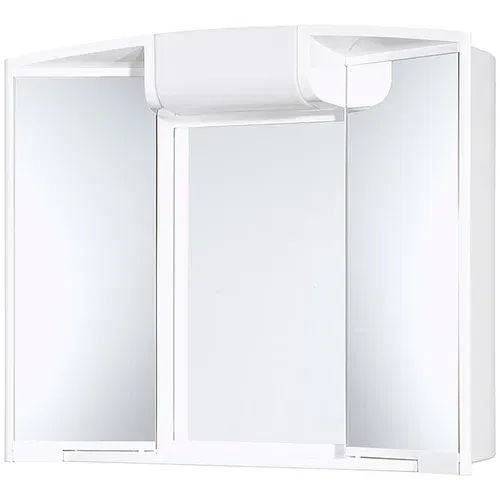 JOKEY Omarica z ogledalom Jokey Angy (59 x 50 x 15 cm, bela, z osvetlitvijo (sijalka E14 ni priložena)