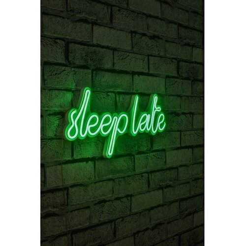 Wallity Dekorativna plastična LED rasveta Sleep Late Green Slike
