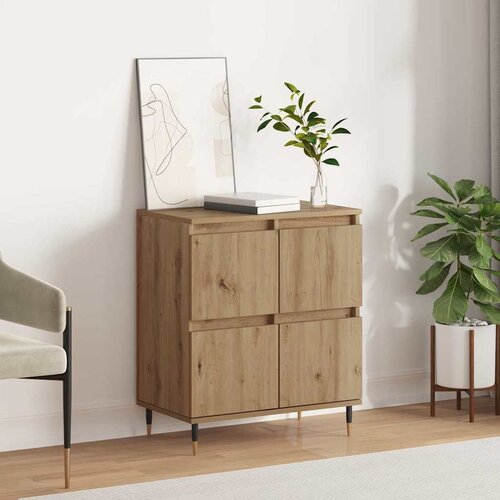 VidaXL Strani &amp;scaron;al Rjava 60 x 35 x 70 cm Konstruiran les Slike
