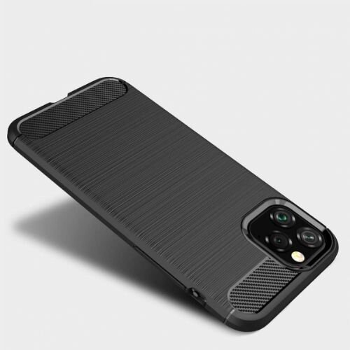 Nillkin silikonski ovitek za iphone 11 pro - mat carbon črn Slike