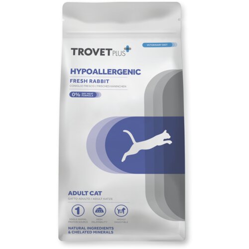 Trovet plus Suva hrana za odrasle mačke Hypoallergenic, Zečetina, 1.2kg Cene
