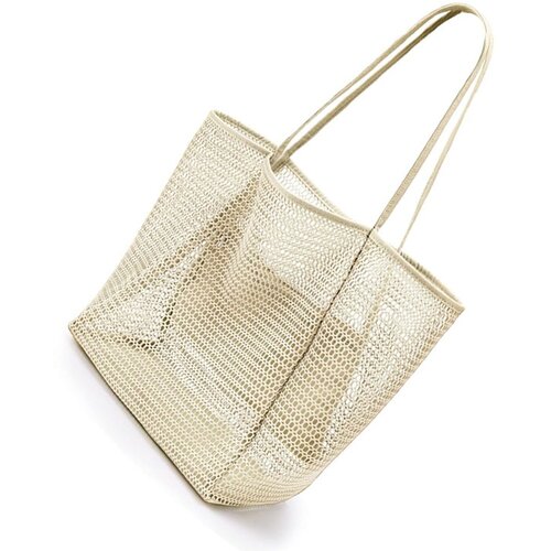 INF Zložljiva torba za plažo, mrežasta torba za ženske Beige, (21297446) Cene