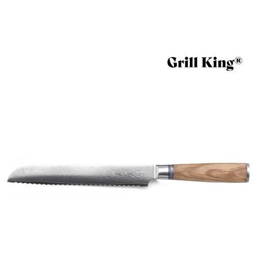 Grill King Damascus nož za hljeb, 20,5 cm Slike