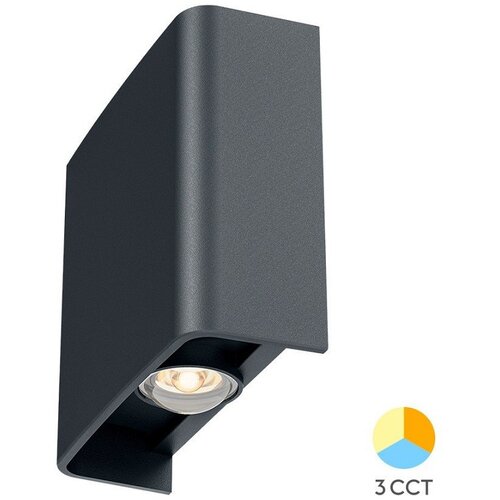Braytron spoljna zidna led lampa 2X1W 3IN1 siva Cene