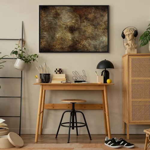  Slika - Rushing Thoughts (1 Part) Vertical 90x60 U crnom drvenom okviru Slike