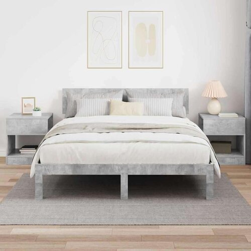  Konačna Stolić 2 pcs Betonski sivi 40 5 x 40 x 45 cm Slike