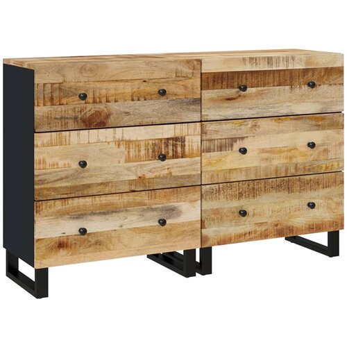  Komode 2 kom 60 x 33 x 75 cm od grubog drva manga Slike
